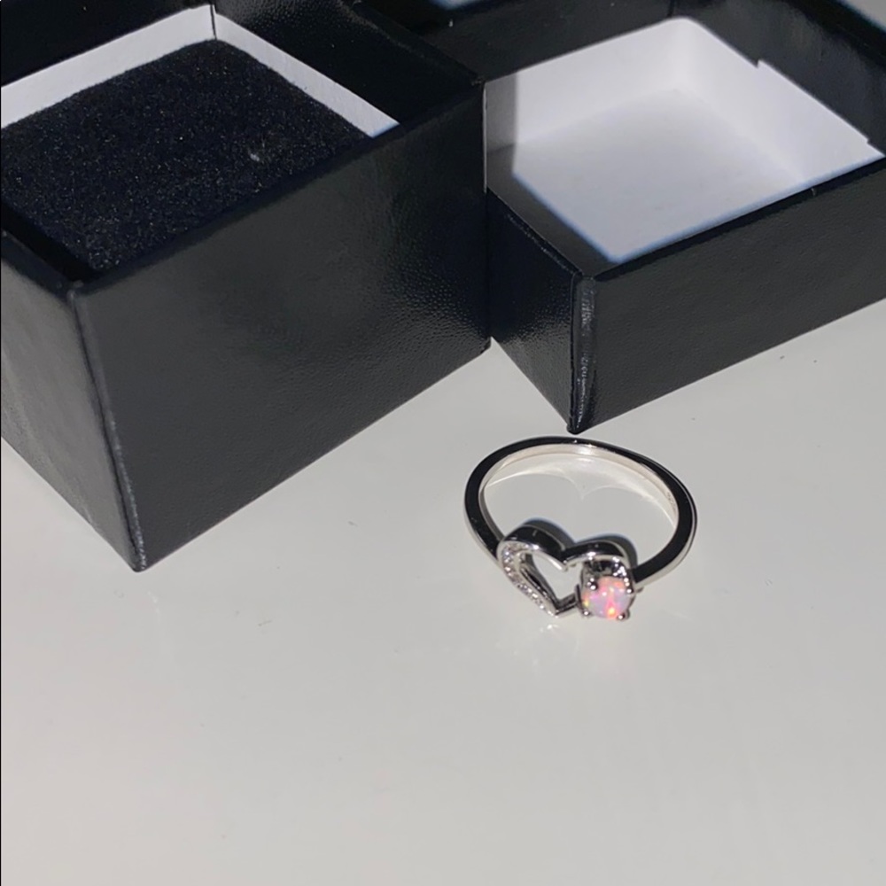 Beautiful Opal heart ring